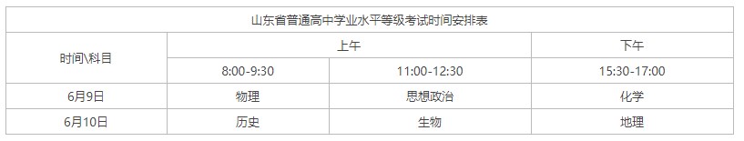 2023山东高考时间是几月几号